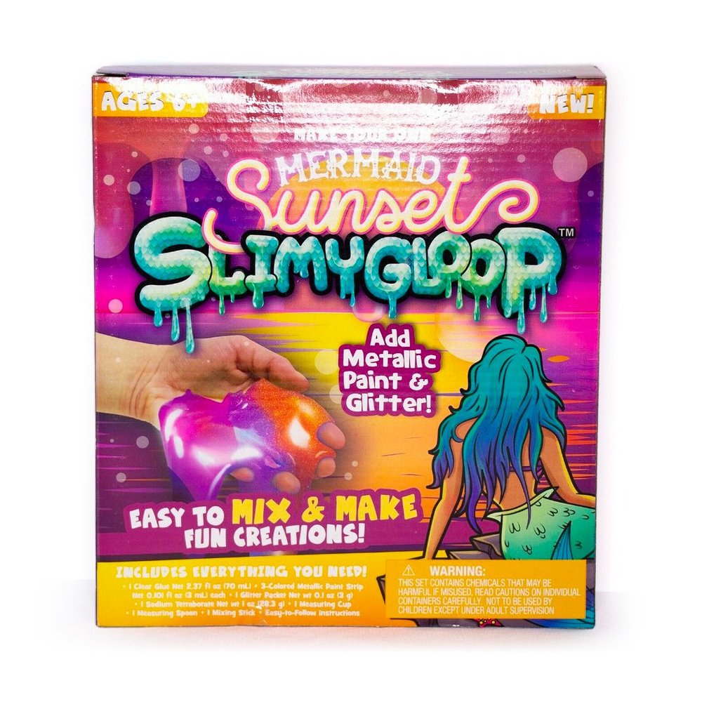 Girls Mermaid Sunset SlimyGloop Make Your Own Slime Mix & Make Toy Kit - Picture 3 of 3